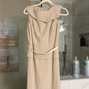 ANTONIO MELANI Beige Midi Dress Size 4